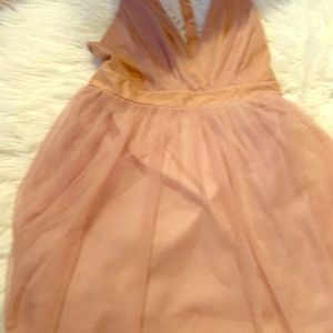 Evening dress, back out knee length. New (L)